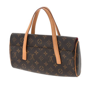 Louis Vuitton Handbag Monogram Sonatine Brown Canvas
